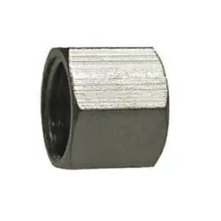00661-06 - 3/8 In Brass Compression Nut With Nickel Plating 1