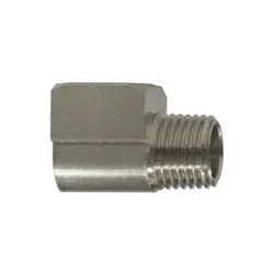 06116-02-003 - 90-Degree Barstock Elbow, 1/8-In Female Nptf X 1/8-In Male Nptf, Nickel Plated Brass 1