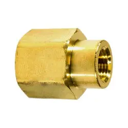 06119-0806 - Brass Coupling 1/2-In Female Nptf To 3/8-In Female Nptf, Hex Size 0.93 In 1