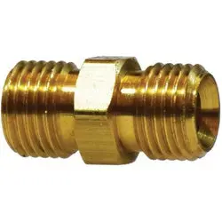 07656-1212 - Brass Ballseat Weld Adapter - 3/4-In Npsm X 3/4-In Npsm With 3/8-18 Threaded Connections 1
