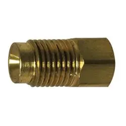 08683 - Brass Dual Master Cylinder Adapter - 7/16-In Male Inverted Flared X 1/4-In Female Inverted Flared 1