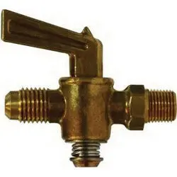 09204-1008 - Amc Brass Shut-Off Cock, 5/8 X 1/2 In, Flared Connections, 30 Psi, 32-125°F 1