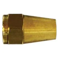 10004 - 5/16-In 45-Degree Flare Brass Hex Long Rod Nut, 1.12 In Length, 0.62 In Hex Size 1