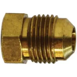10068 - Brass 5/8 In Male Flared Sae 45-Degree Flare Plug, 1.19 In Length, 650 Psi Pressure Rating 1