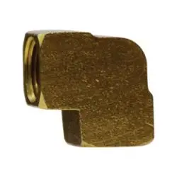 100A-A - Barstock 90-Degree Brass Female Elbow With 1/8-Inch Nptf Connections 1