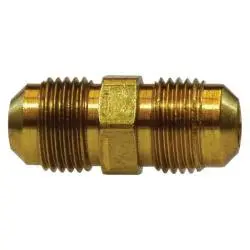 10108 - 3/8-In Male Flared Brass Union Fitting, 1-1/2 In Length, 0.62 In Hex Size, 1000 Psi 1