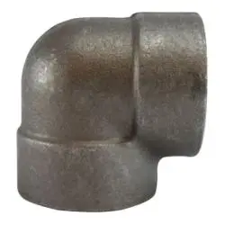 101106 - 1-1/4 In Fpt Steel 90 Degree Elbow Fitting, Pressure Class 3000 Lb 1