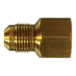 10227 - 3/16-In Male Flared X 1/8-In Fnptf Brass Adapter, 0.97 In Length, 1900 Psi Pressure Rating 1