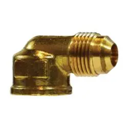 10317 - 5/16 In Male Flared X 1/4 In Fnptf Brass 90-Degree Elbow Fitting 1