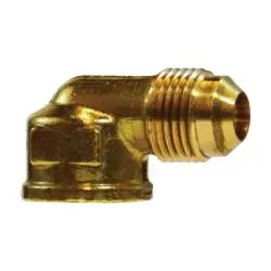 10325 - 1/2-In Male Flared X 1/2-In Fnptf Brass 90-Degree Elbow Fitting For Hydraulic Tubing 1