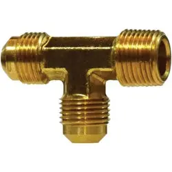 10361 - Brass Run Tee Fitting, 3/16 In X 1/8 In X 5/16 In, For Hydraulic Tubing 1