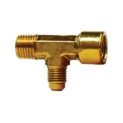 10382 - 1/8 In Mip X 1/8 In Fip X 1/4 In Sae 45° Male Flared Brass Adapter Tee Fitting 1