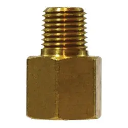10439 - Brass Sae 45Deg Flare Adapter - 5/8-In Female Flare X 1/2-In Mnptf 1