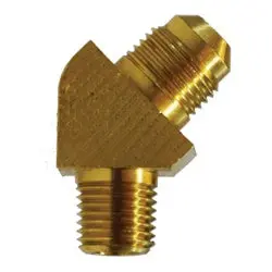 10456B - Brass 45° Elbow, 1/2 In Male Sae Flared X 1/2 In Mnptf 1