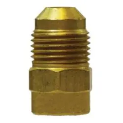 10462 - 1/4-In Male Flared X 3/8-In Female Flared Brass Flare Reducer, 1.22 In Length 1