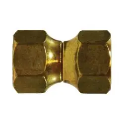 10484L - 1/2 In Sae 45° Female Flared Swivel Union, 1.64 In Length, Forged Brass, 750 Psi 1