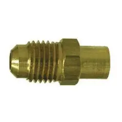 10602 - Brass Sae 45-Degree Flared Adapter, 1/4-In Male Flared X 3/8-In Sweat Connection 1
