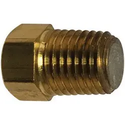 10607 - 3/8 In Sae Flared Brass Fusible Pipe Plug, Up To 210°F 1