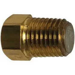 10608 - Brass Fusible Pipe Plug - 1/8 In, Sae 45° Flared, 283°F Temperature Rating 1