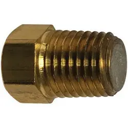 10609 - 1/4 In Sae 45° Flared Brass Fusible Pipe Plug 1