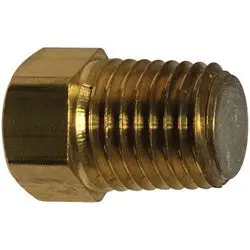 10610 - Brass Fusible Pipe Plug 3/8 In Sae 45° Flared Fitting, 283°F Temperature Rating 1