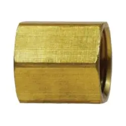 12027 - 1/2-In Female Inverted Flare Brass Hex Union Fitting, 0.91-In Length, 0.90-In Hex Size 1