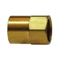 12033 - 1/4-In Female Inverted Flared To 1/8-In Fnptf Brass Straight Adapter 1
