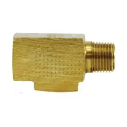 12118 - 3/16-In X 1/8-In X 3/16-In Brass Run Tee Fitting For Hydraulic Tubing 1