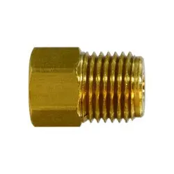12216 - Brass Dual Master Cylinder Adapter - 3/16-In Female Inverted Flare & 5/16-In Male Inverted Flare 1