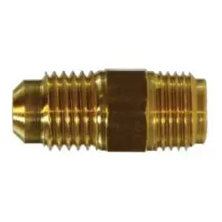 12252 - 1/4-In Male Sae Flared & Inverted Flare Brass Adapter For Hydraulic Connections 1