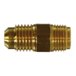 12256 - 3/8-In Male Sae Flare To 3/8-In Male Inverted Flare Brass Adapter 1