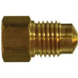 12341 - 3/16-In Female Inverted Flared X M12 Male Metric Bubble Flared Brass Adapter 1