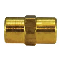 12344 - 1 In Long Brass Brake Line Union - 3/16 In Female Inverted Flared X 3/16 In Female Inverted Flared 1