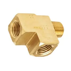 127-8 - 1/2-In Female Nptf X 1/2-In Male Nptf Brass Pipe Street Tee Fitting 1