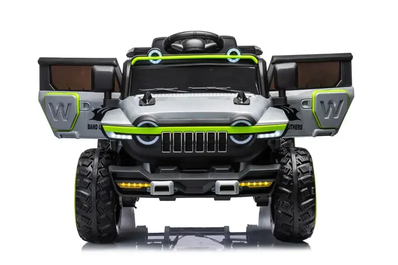 12V Jeep Wn1166 Kids Ride On - Grey 1