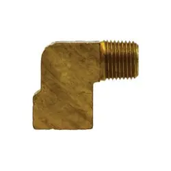 16127 - Brass 90-Degree Elbow Fitting - 1/8-In Double Compression X 1/4-In Mip 1