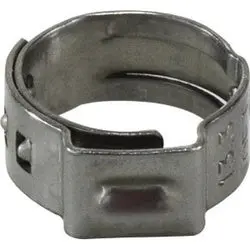 16700001 - 9/32 In Gapless Ear Clamp For 0.228 In To 0.276 In Hose Or Tubing 1