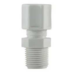 17180P - 1/4-In Compression To 1/4-In Male Npt Polypropylene Adapter 1
