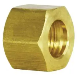 18036 - 5/16-In Compression Brass Hex Nut, 0.56-In Hex Size, 0.44-In Length, 300 Psi Rating 1
