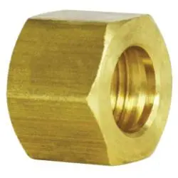 18040 - 5/8 In Brass Compression Hex Nut, 0.94 In Hex Size, 0.62 In Length, 150 Psi, -65 To 250°F 1