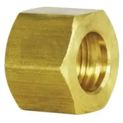 18042 - 7/8-In Compression Brass Hex Nut, 1-1/4 In Size, 0.62 In Length, 75 Psi Rating 1