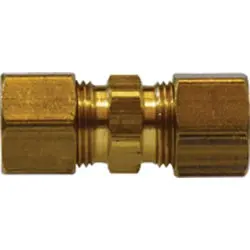 18062D - Brass Drilled Thru Union - 1/8 In Compression Connections On Both Ends 1