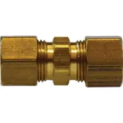18064D - Brass Drilled Through Union - 1/4 In Compression X 1/4 In Compression Fitting 1