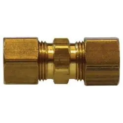 18071D - Brass Drilled Through Union Fitting - 7/8 In X 7/8 In Compression Connections 1