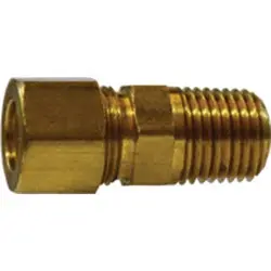 18096 - Brass Ball Check Valve - 3/8 X 1/4 In Compression X Mnptf, 300 Psi, -65 To 250°F 1