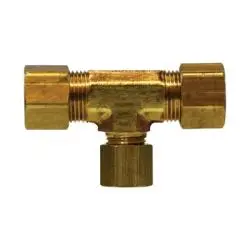 18118 - 5/8 In X 5/8 In X 3/8 In Forged Brass Reducing Tee For Tubing Connections 1