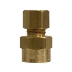 18148 - 1/4 In Compression X 1/2 In Fnptf Brass Adapter For Tubing 1