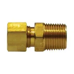 18207 - 1-Inch Compression X 1-Inch Male Nptf Brass Adapter With 1.38-Inch Hex Size 1