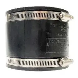 195456 - 1-1/4 In Flexible Coupling With Rubber Body And Stainless Steel Band 1