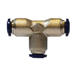 20026N - Brass Union Tee - 5/32-In Push-To-Connect X 5/32-In Push-To-Connect X 5/32-In, Nickel-Plated 1